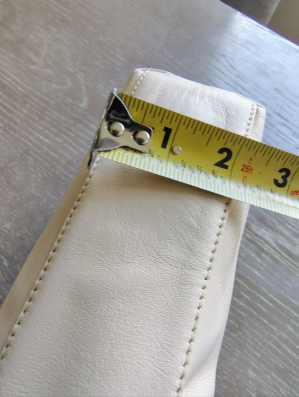 Etienne Aigner Ivory Genuine Leather Adjustable Shoulder Bag Gold Hardware NWT
